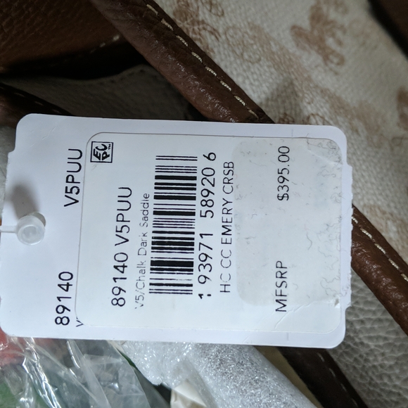 Coach brown and beige handbag - Picture 2 of 2